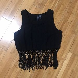 Fringe crop top